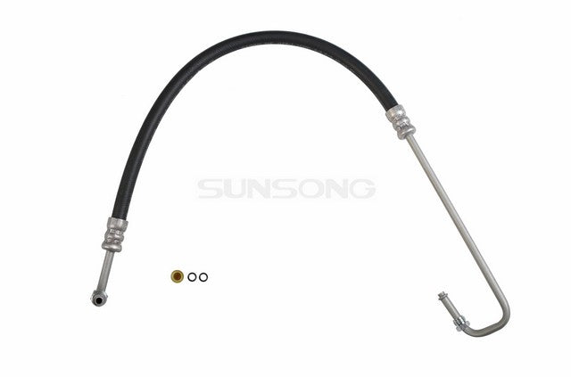 Sunsong Power Steering Pressure Line Hose Assembly P/N:3402289 Fits: Chevrolet Cargo Van, Chevrolet Express 1500, Chevrolet Express 2500, Chevrolet Express 3500, Chevrolet Express Cargo, Chevrolet Express Pasajeros, Chevrolet Silverado 2500 - Image 1