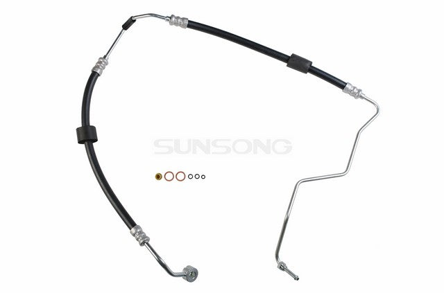 Sunsong Power Steering Pressure Line Hose Assembly P/N:3402295 Fits: Hyundai Sonata 05-99 - Image 1