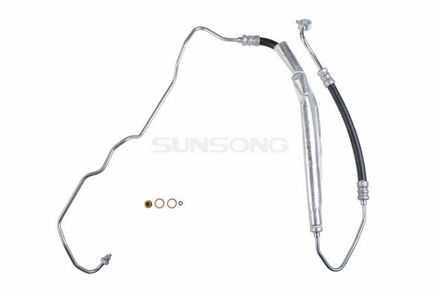 Sunsong Power Steering Pressure Line Hose Assembly P/N:3402299 Fits: Hyundai Entourage 09-07, Kia Sedona 10-06 - Image 1