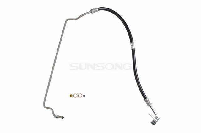 Sunsong Power Steering Pressure Line Hose Assembly P/N:3402302 Fits: Toyota Sequoia 07-01, Toyota Tundra 06-00 - Image 1