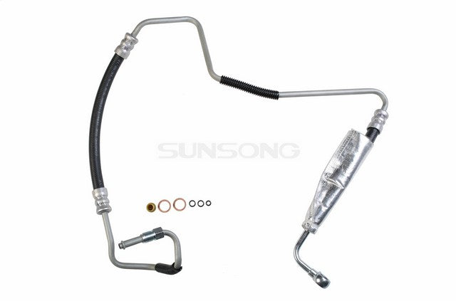 Sunsong Power Steering Pressure Line Hose Assembly P/N:3402350 Fits: Lexus Rx330 05-04, Toyota Highlander 07-04 - Image 1