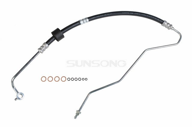 Sunsong Power Steering Pressure Line Hose Assembly P/N:3402361 Fits: Kia Spectra 06-04, Kia Spectra5 06-05 - Image 1