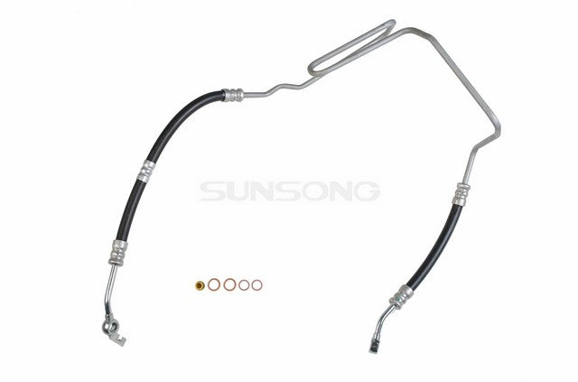 Sunsong Power Steering Pressure Line Hose Assembly P/N:3402398 Fits: Audi A3 03-98, Volkswagen Golf 06-00, Volkswagen Gti 2006, Volkswagen Jetta 05-00 - Image 1