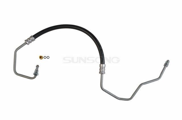 Sunsong Power Steering Pressure Line Hose Assembly P/N:3402403 Fits: Chevrolet B7, Chevrolet C5500 Kodiak, Chevrolet C60 Kodiak, Chevrolet C6500 Kodiak, Chevrolet C70 Kodiak, Chevrolet C7500 Kodiak, GMC B7, GMC C5000 Topkick, GMC C6000 Topkick - Image 1