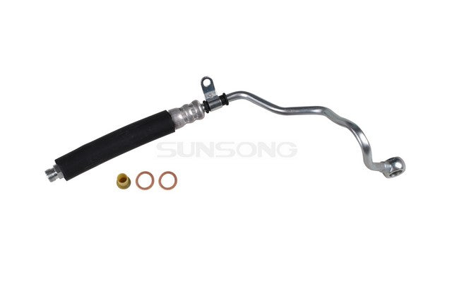 Sunsong Power Steering Pressure Line Hose Assembly P/N:3402418 Fits: Audi A4 01-99, Audi A4 Quattro 99-98, Audi A6 01-00, Audi A6 1998, Volkswagen Passat 05-98 - Image 1