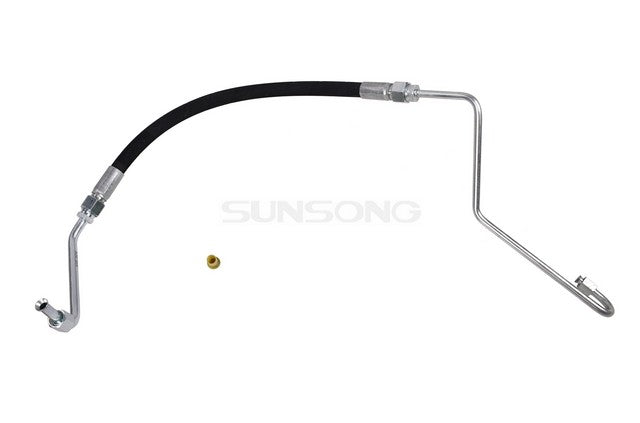 Sunsong Power Steering Pressure Line Hose Assembly P/N:3402497 Fits: Ford F-600 87-80, Ford F-700 87-80, Ford F-800 87-80, Ford Ft800 87-83 - Image 1