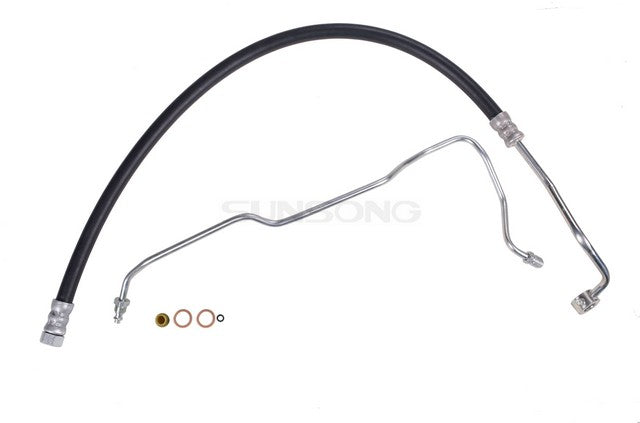Sunsong Power Steering Pressure Line Hose Assembly P/N:3402527 Fits: Dodge Attitude 11-06, Dodge Verna 2006, Hyundai Accent 11-06 - Image 1