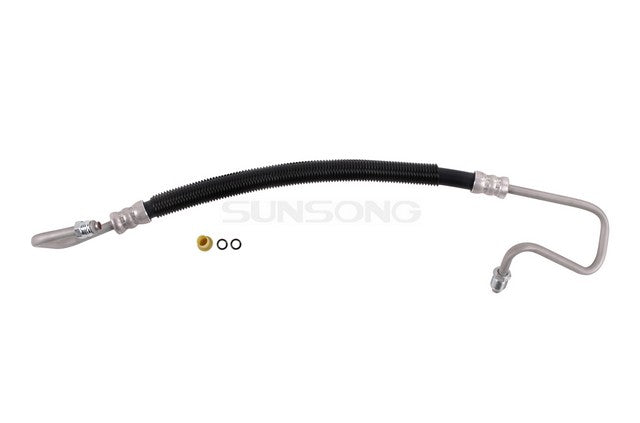 Sunsong Power Steering Pressure Line Hose Assembly P/N:3402537 Fits: Chevrolet S10 03-94, GMC Sonoma 03-94, Isuzu Hombre 00-96 - Image 1