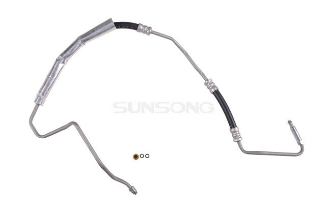 Sunsong Power Steering Pressure Line Hose Assembly P/N:3402539 Fits: Cadillac Deville 05-00, Cadillac Dts 11-06, Cadillac Seville 04-00 - Image 1