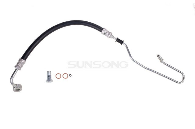 Sunsong Power Steering Pressure Line Hose Assembly P/N:3402637 Fits: Hyundai Accent 99-95 - Image 1