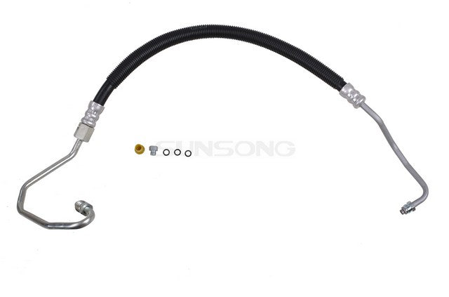 Sunsong Power Steering Pressure Line Hose Assembly P/N:3402640 Fits: Chevrolet Cargo Van 1997, Chevrolet Express 1500 1997, Chevrolet Express 2500 1997, Chevrolet Express 3500 1997, GMC Savana 1500 1997, GMC Savana 2500 1997, GMC Savana 3500 1997 - Image 1
