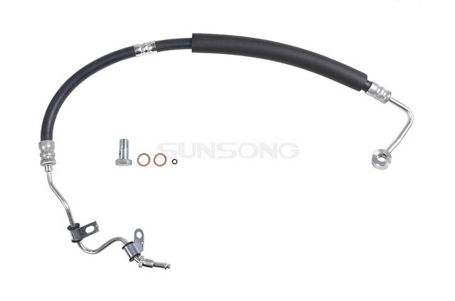 Sunsong Power Steering Pressure Line Hose Assembly P/N:3402647 Fits: Hyundai Sonata 98-94 - Image 1