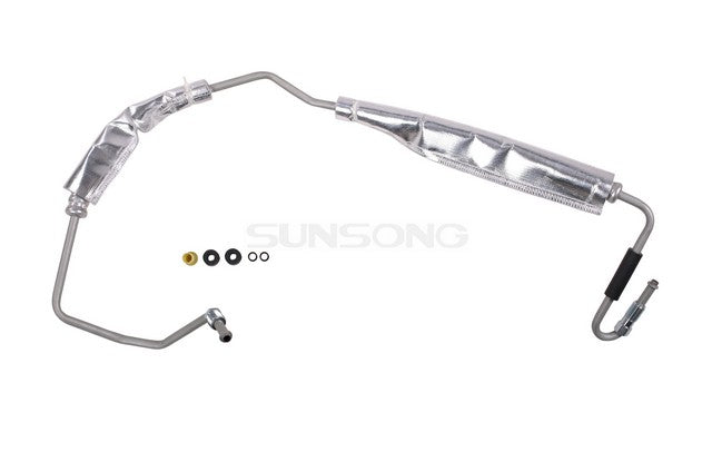 Sunsong Power Steering Pressure Line Hose Assembly P/N:3402884 Fits: Chrysler TOWN &amp; COUNTRY 16-11, Dodge Grand Caravan 19-11, Ram C/v 15-12, Volkswagen Routan 14-11 - Image 1