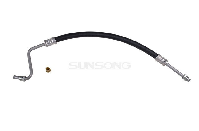 Sunsong Power Steering Pressure Line Hose Assembly P/N:3403023 Fits: Oldsmobile 98 70-68, Oldsmobile Delmont 88 1968, Oldsmobile Delta 88 70-68, Pontiac Bonneville 70-68, Pontiac Catalina 70-68, Pontiac Executive 70-68, Pontiac Grand Prix 1968 - Image 1