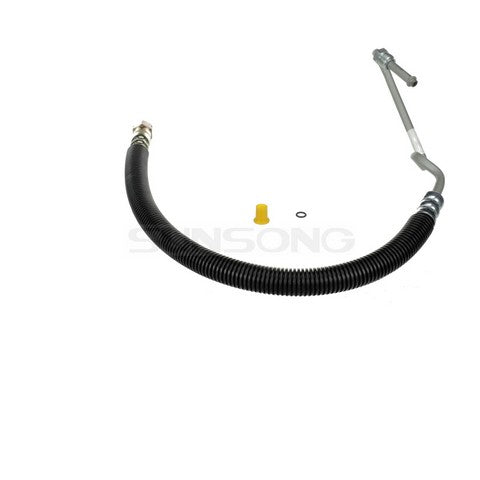 Sunsong Power Steering Pressure Line Hose Assembly P/N:3403045 Fits: Ford Thunderbird 76-75, Lincoln Continental 78-75, Lincoln Mark Iv 76-75, Lincoln Mark V 79-77 - Image 1