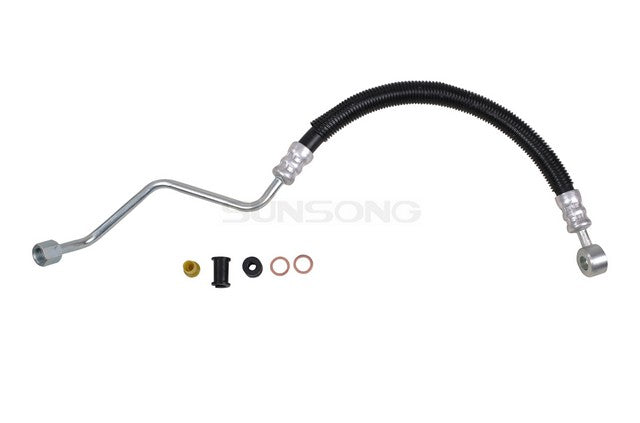 Sunsong Power Steering Pressure Line Hose Assembly P/N:3403236 Fits: Chevrolet Metro 01-98, Suzuki Swift 01-98 - Image 1