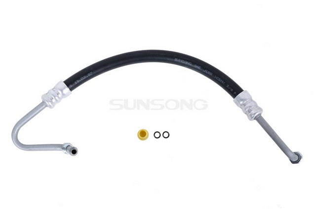 Sunsong Power Steering Pressure Line Hose Assembly P/N:3403581 Fits: Jeep Cherokee 83-80, Jeep Dj5 83-81, Jeep Grand Wagoneer 86-84, Jeep J10 87-80, Jeep Wagoneer 83-80 - Image 1