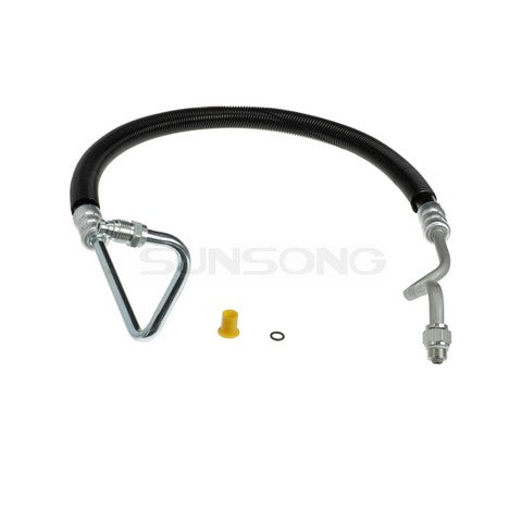 Sunsong Power Steering Pressure Line Hose Assembly P/N:3403594 Fits: Ford Fairmont 1980, Ford Thunderbird 1980, Mercury Cougar 1980, Mercury Zephyr 1980 - Image 1