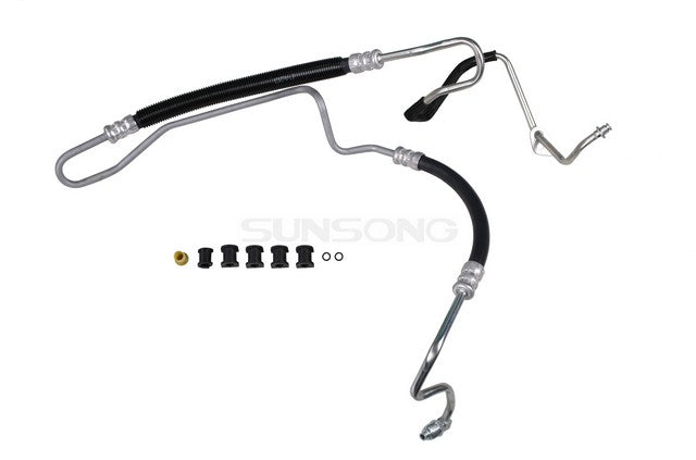Sunsong Power Steering Pressure Line Hose Assembly P/N:3403613 Fits: Cadillac Sts 10-05 - Image 1