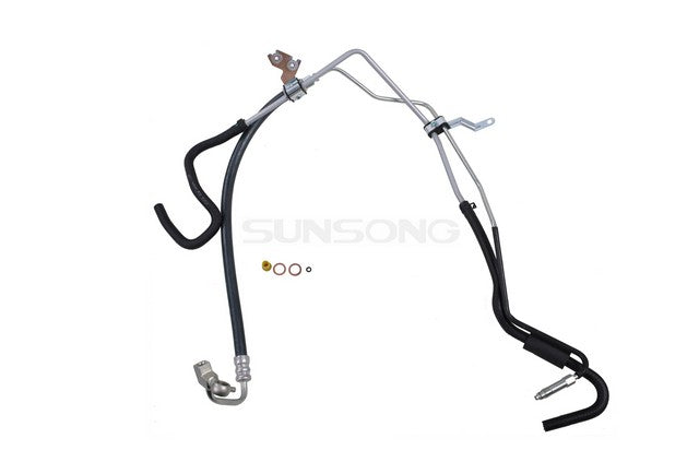 Sunsong Power Steering Hose Assembly P/N:3403660 Fits: Infiniti G25 12-11, Infiniti G35 08-07, Infiniti G37 13-08, Infiniti Q60 15-14, Nissan 370z 13-10 - Image 1