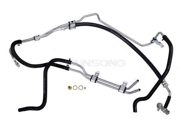 Sunsong Power Steering Hose Assembly P/N:3403666 Fits: Infiniti Qx56 10-04, Nissan Armada 14-05, Nissan Pathfinder Armada 2004, Nissan Titan 14-04 - Image 1