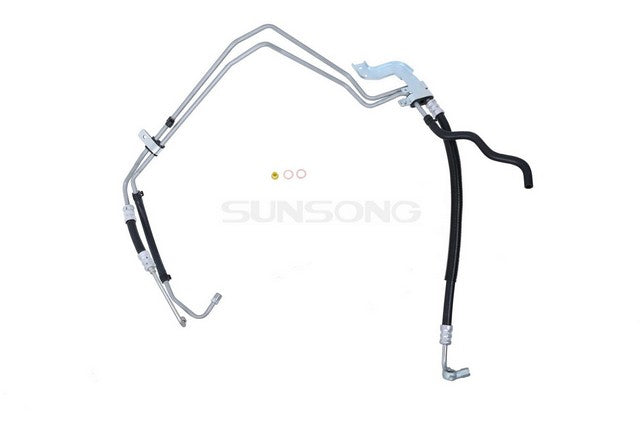Sunsong Power Steering Hose Assembly P/N:3403670 Fits: Nissan Frontier 00-99, Nissan Xterra 2000 - Image 1