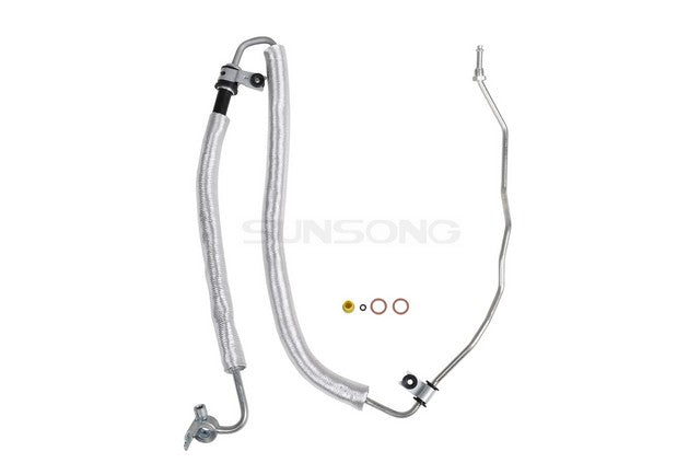 Sunsong Power Steering Pressure Line Hose Assembly P/N:3403743 Fits: Hyundai Santa Fe 08-07 - Image 1