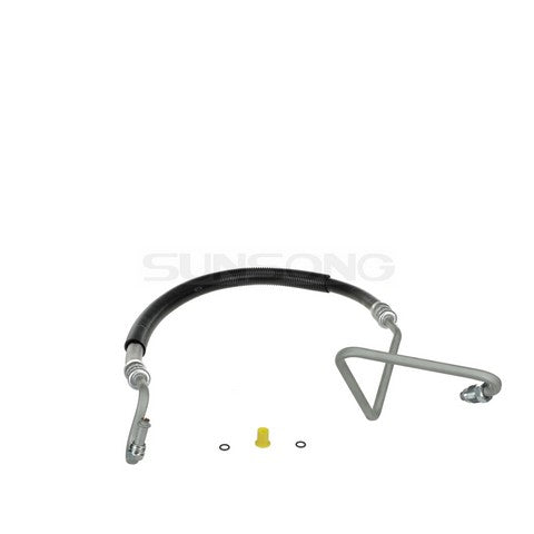 Sunsong Power Steering Pressure Line Hose Assembly P/N:3403806 Fits: Chevrolet Blazer, Chevrolet C10, Chevrolet C10 Suburban, Chevrolet C15, Chevrolet C20, Chevrolet C20 Suburban, Chevrolet C30, Chevrolet C35, Chevrolet K10, Chevrolet K10 Suburban - Image 1