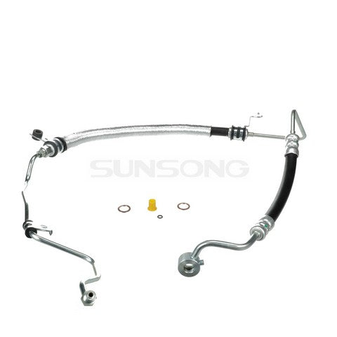 Sunsong Power Steering Pressure Line Hose Assembly P/N:3404147 Fits: Kia Optima 10-09, Kia Rondo 12-07 - Image 1