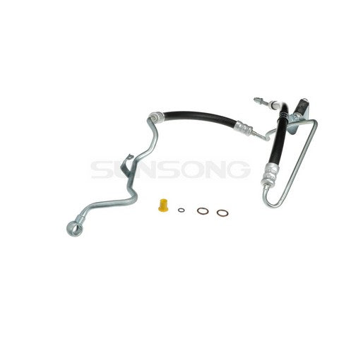 Sunsong Power Steering Pressure Line Hose Assembly P/N:3404179 Fits: BMW 545i 05-04, BMW 550i 10-06, BMW 645ci 05-04, BMW 650ci 08-06 - Image 1