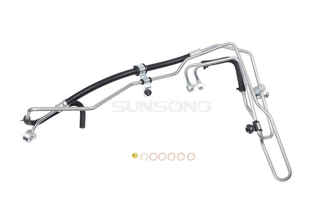 Sunsong Power Steering Return Line Hose Assembly P/N:3404256 Fits: Lexus Gs300 01-98, Lexus Gs400 00-98, Lexus Gs430 2001 - Image 1