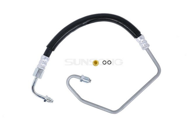Sunsong Power Steering Pressure Line Hose Assembly P/N:3404285 Fits: Chevrolet Express 2500 14-11, Chevrolet Express 3500 14-11, Chevrolet Express 4500 13-11, GMC Savana 2500 16-11, GMC Savana 3500 14-11, GMC Savana 4500 16-11 - Image 1