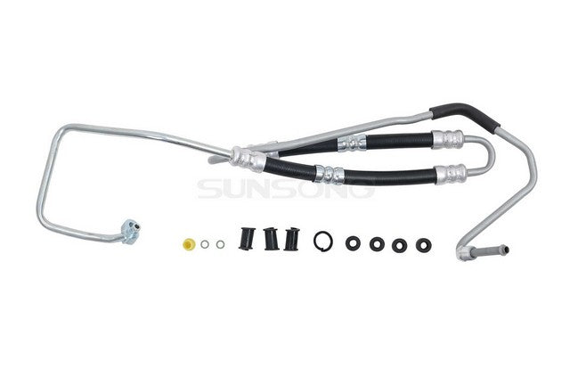 Sunsong Power Steering Pressure Line Hose Assembly P/N:3404312 Fits: Dodge Durango 15-11, Jeep Grand Cherokee 15-14, Jeep Grand Cherokee 2012 - Image 1