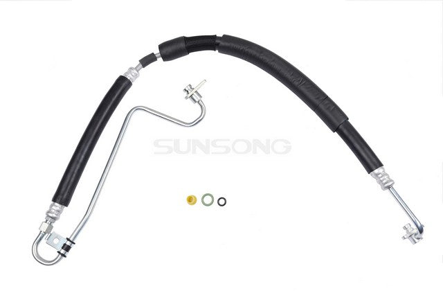 Sunsong Power Steering Pressure Line Hose Assembly P/N:3404538 Fits: Audi A4 12-09, Audi A4 Quattro 10-09, Audi A5 Quattro 2010 - Image 1