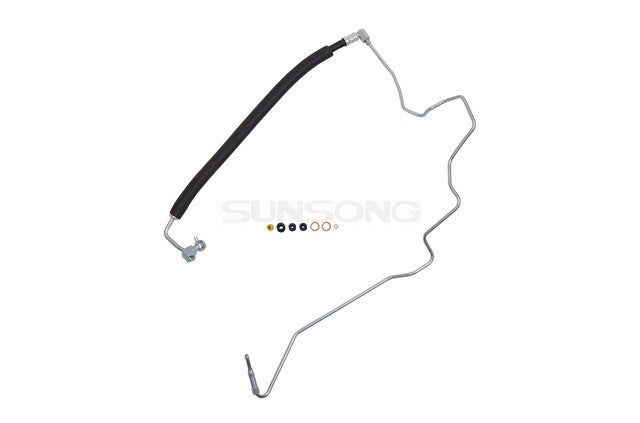 Sunsong Power Steering Pressure Line Hose Assembly P/N:3404700 Fits: Infiniti Fx35 12-09, Infiniti Fx37 2013, Infiniti Qx70 17-14 - Image 1