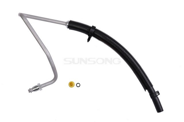 Sunsong Power Steering Return Line Hose Assembly P/N:3404848 Fits: Chevrolet Silverado 2500 Hd 10-07, Chevrolet Silverado 3500 Hd 10-07, GMC Sierra 2500 Hd 10-07, GMC Sierra 3500 Hd 10-07 - Image 1