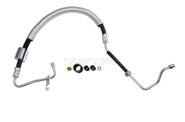 Sunsong Power Steering Pressure Line Hose Assembly P/N:3404900 Fits: Ford Flex 2009, Ford Taurus 09-08, Ford Taurus X 09-08, Lincoln Mks 2009, Lincoln Mks 2013, Mercury Sable 09-08 - Image 1