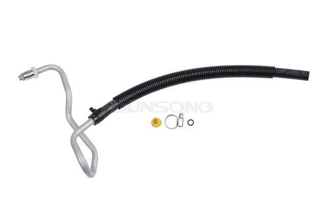 Sunsong Power Steering Return Line Hose Assembly P/N:3404947 Fits: Chevrolet Silverado 1500 00-99, Chevrolet Silverado 2500 00-99, Chevrolet Tahoe 2000, GMC Sierra 1500 00-99, GMC Sierra 2500 00-99, GMC Yukon 2000 - Image 1