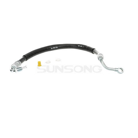 Sunsong Power Steering Pressure Line Hose Assembly P/N:3404997 Fits: BMW 525i 07-06, BMW 528i 10-08, BMW 528i Xdrive 10-09, BMW 528xi 2008, BMW 530i 07-06, BMW 535i 10-08, BMW 535xi 2008 - Image 1
