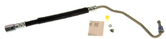 Gates Power Steering Pressure Line Hose Assembly P/N:360990 Fits: Buick Skylark 98-94, Chevrolet Beretta 96-88, Chevrolet Corsica 96-88, Oldsmobile Achieva 98-94, Pontiac Grand Am 98-94, Pontiac Tempest 91-88 - Image 1