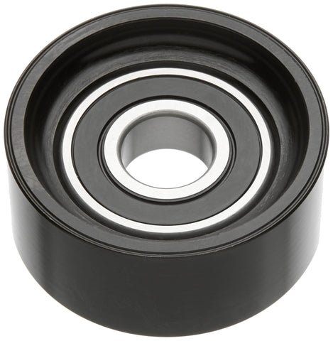 Gates Accessory Drive Belt Idler Pulley P/N:36176 Fits: Chrysler 200, Chrysler Pacifica, Chrysler Voyager, Fiat 500x, Ford Edge, Ford Explorer, Jeep Cherokee, Jeep Renegade, Jeep Wrangler - Image 1