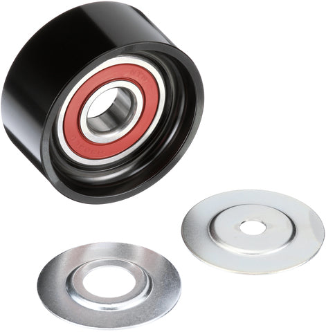 Gates Accessory Drive Belt Idler Pulley P/N:36617 Fits: International 4300, International 5500i, International 5600i, International 5900i, International 7600, International 8600 Transtar, International Hv, International Hv507, International Hv513 - Image 1