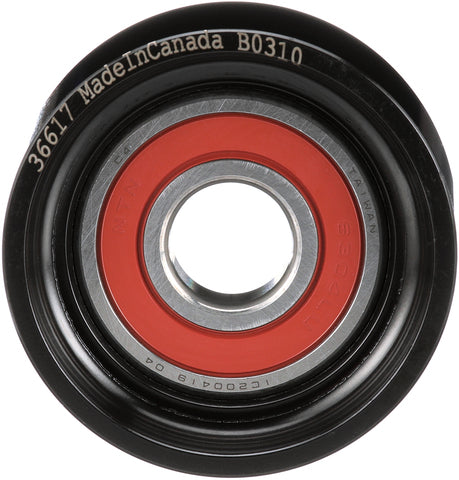 Gates Accessory Drive Belt Idler Pulley P/N:36617 Fits: International 4300, International 5500i, International 5600i, International 5900i, International 7600, International 8600 Transtar, International Hv, International Hv507, International Hv513 - Image 2