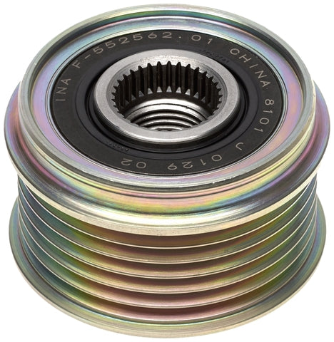 Gates Alternator Decoupler Pulley P/N:37133P Fits: Mitsubishi Lancer 17-08, Mitsubishi Outlander 12-08, Mitsubishi Outlander 21-14, Mitsubishi Outlander Sport 23-11, Mitsubishi Rvr 17-11 - Image 1