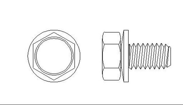 Better Brake Parts Disc Brake Caliper Bolt P/N:4309 Fits: Chrysler Cordoba, Chrysler Fifth Avenue, Chrysler Imperial, Chrysler Lebaron, Chrysler New Yorker, Chrysler Newport, Chrysler TOWN &amp; COUNTRY, Dodge Aspen, Dodge B100 - Image 1