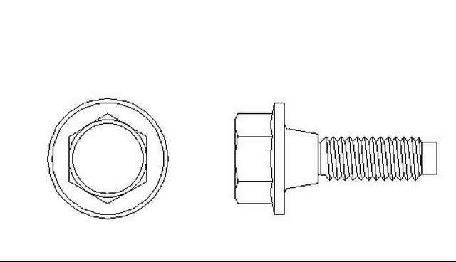 Better Brake Parts Disc Brake Caliper Bolt P/N:4418 Fits: Ford Bronco, Ford E-100 Econoline, Ford E-100 Econoline Club Wagon, Ford E-150 Econoline, Ford E-150 Econoline Club Wagon, Ford E-250 Econoline, Ford E-250 Econoline Club Wagon - Image 1