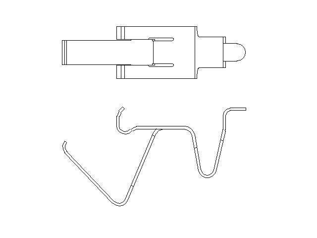 Better Brake Parts Disc Brake Anti-Rattle Clip,Disc Brake Pad Retaining Clip P/N:4468 Fits: Buick Century, Buick Electra, Buick Lesabre, Buick Regal, Buick Riviera, Buick Skyhawk, Buick Skylark, Buick Somerset, Cadillac 60 Special, Cadillac Cimarron - Image 1