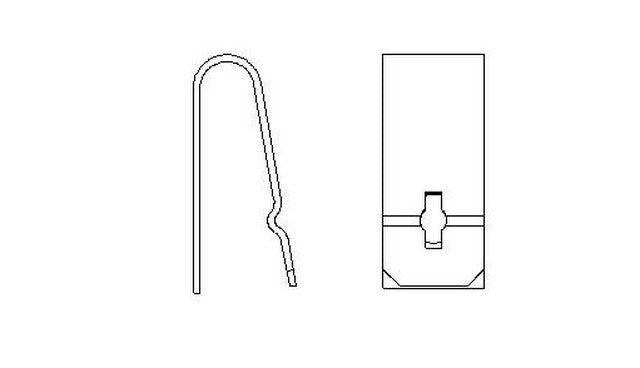 Better Brake Parts Drum Brake Shoe Hold Down Pin Clip P/N:4596 Fits: Honda City, Honda Civic, Honda Civic Del Sol, Honda Crx, Honda Fit, Honda Insight, Honda Prelude, Honda Wagovan, Subaru Crosstrek, Subaru Forester, Subaru Impreza, Subaru Xv Crosstrek - Image 1