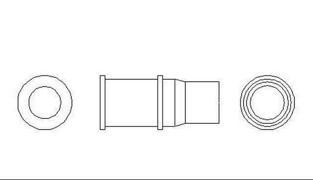 Better Brake Parts Disc Brake Caliper Pin Bushing P/N:4627 Fits: Volkswagen Cabriolet, Volkswagen Golf, Volkswagen Jetta, Volkswagen Quantum, Volkswagen Rabbit, Volkswagen Rabbit Convertible, Volkswagen Rabbit Pickup, Volkswagen Scirocco - Image 1