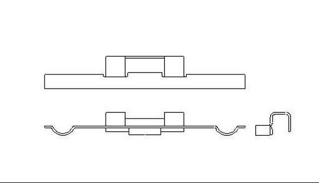 Better Brake Parts Disc Brake Pad Retaining Clip P/N:4797 Fits: Nissan 200sx 83-80, Nissan 240z 73-70, Nissan 260z 75-74, Nissan 280z 78-75, Nissan 280zx 80-79, Nissan 620 79-78, Nissan 720 82-80, Nissan 810 80-77 - Image 1